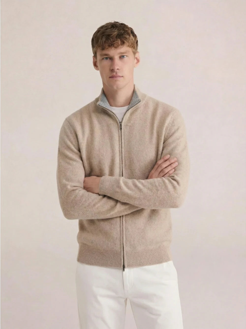 FULL-ZIP KNIT