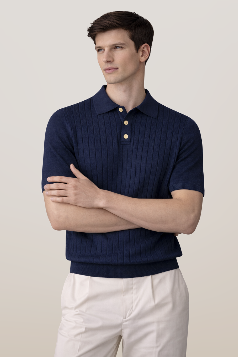 Knitted Polo Shirt