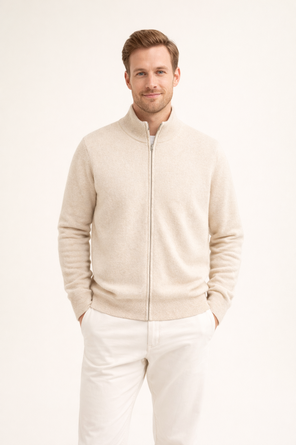 FULL-ZIP KNIT