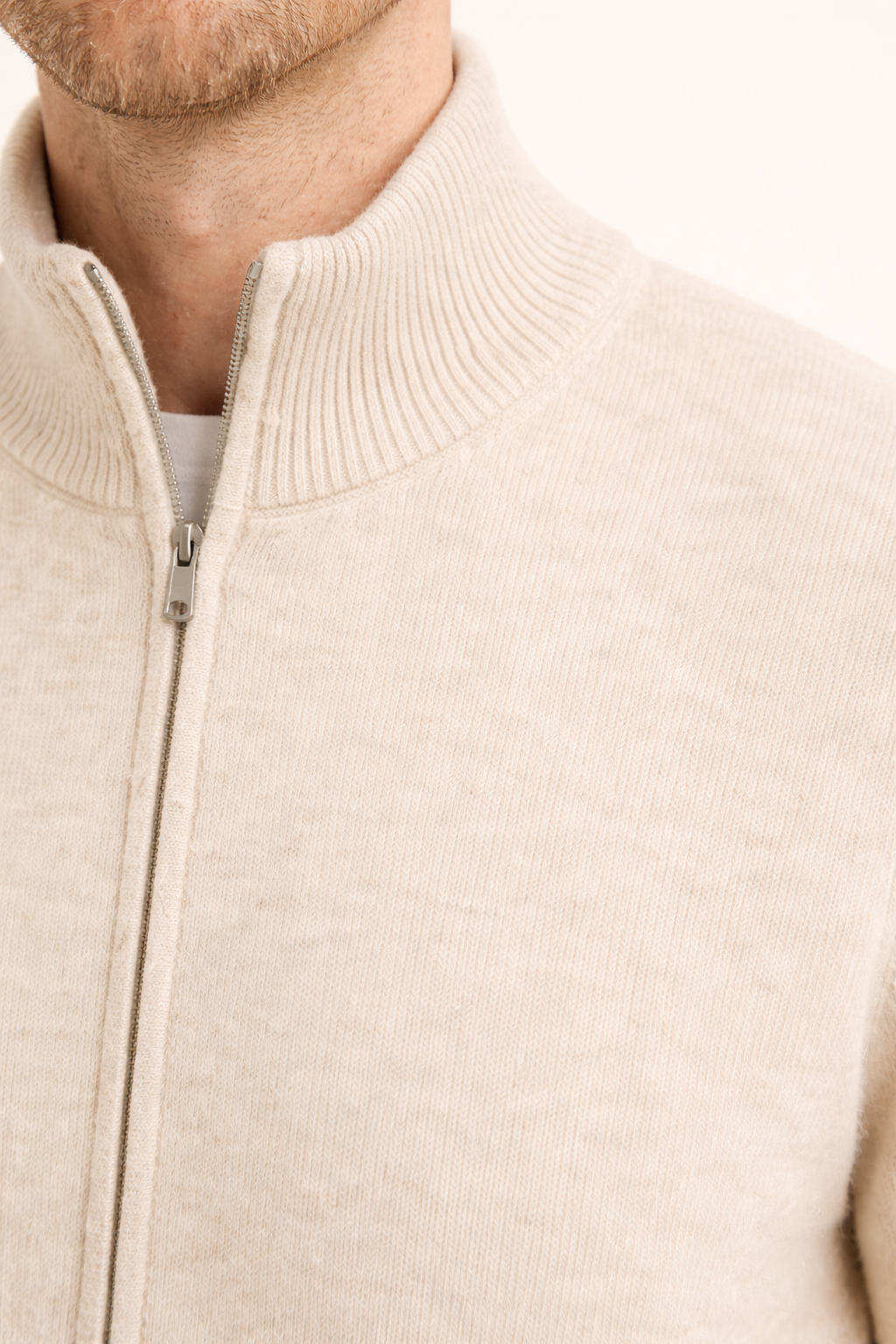 FULL-ZIP KNIT