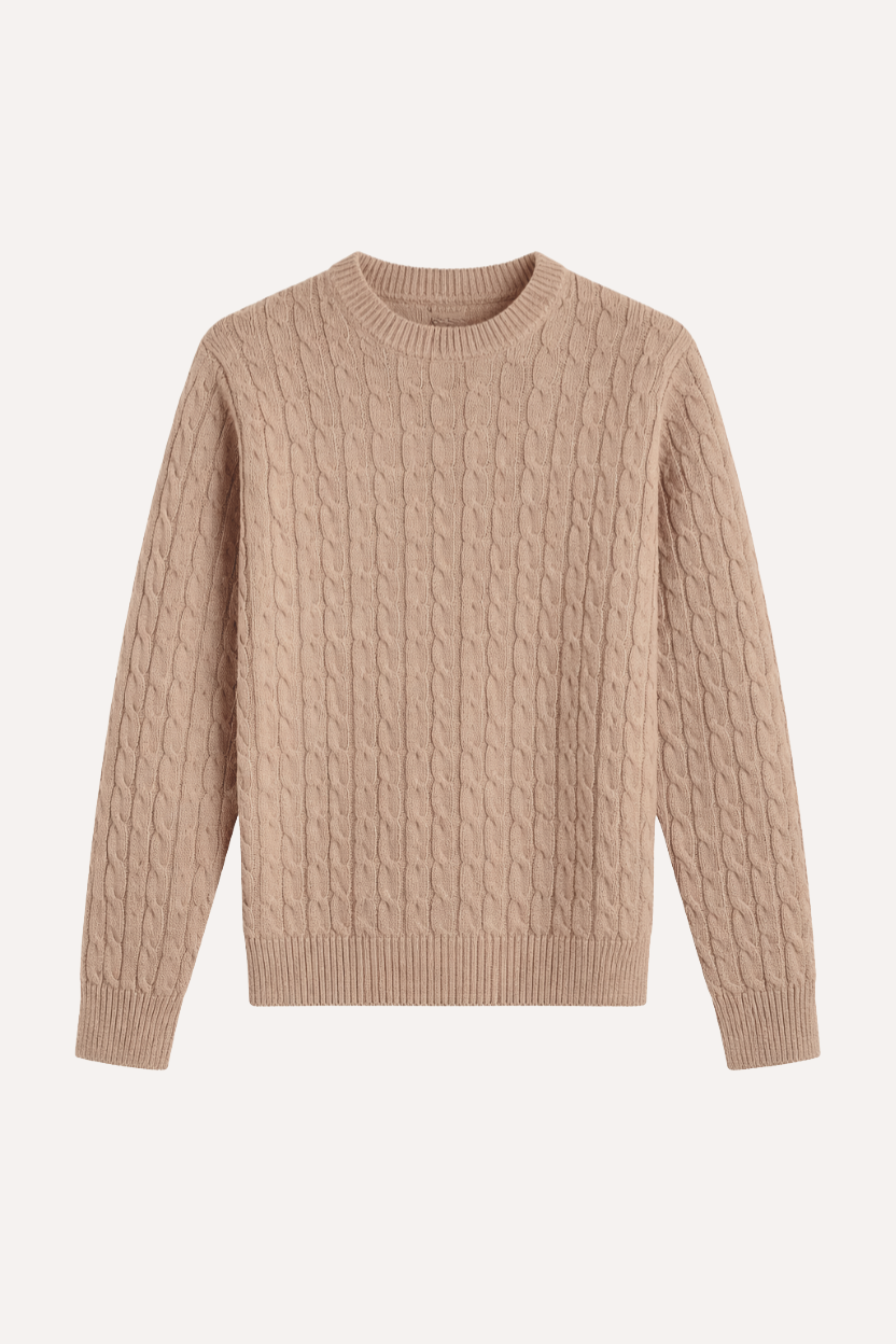 CABLE KNIT SWEATER