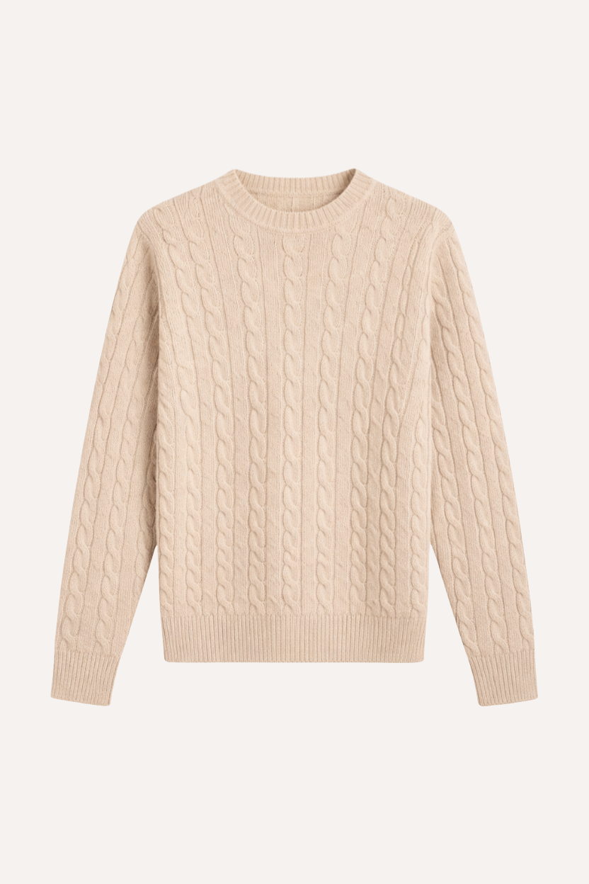 CABLE KNIT SWEATER